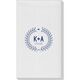 Laurel Wreath with Heart and Initials Linen Like Guest Towels Image 2 of 3